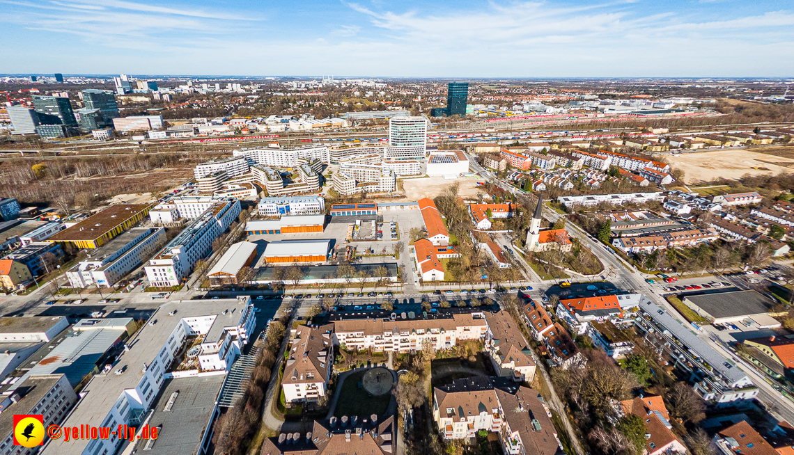 20.02.2023 - der Hachinger Bach zwischen Berg am Laim und Neuperlach